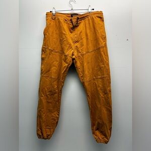 Men’s Tan TC CO Jogger Pants Stretch Elastic Waist Drawstring Pockets XL